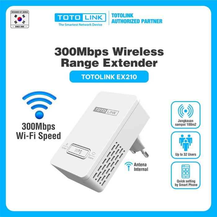 Gambar TOTOLINK EX210 Wireless N Range Extender 300Mbps dari Golden Casuarina Kota Administrasi Jakarta Barat Tokopedia