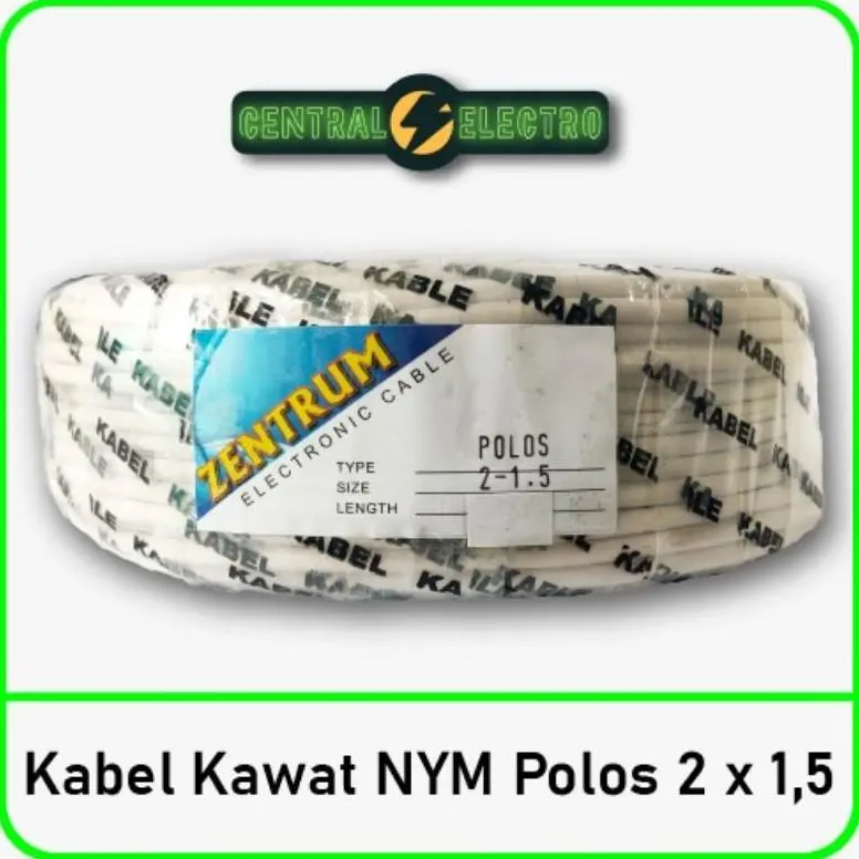 Kabel Listrik Kawat NYM Polos 2 x 1.5 (30 Meter)