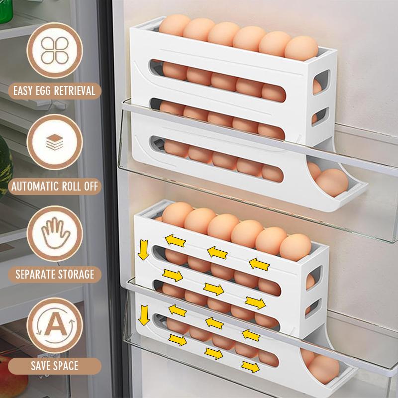 Rak Telur 4 Tingkat / Tempat Penyimpanan Telor Ayam Otomatis - Shop ...