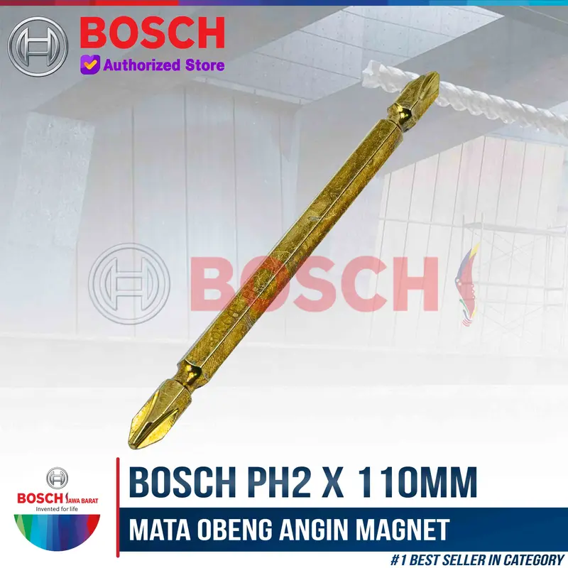 Bosch Screwdriver Magnetic PH 2 x 110 MM Mata Obeng Angin Magnet 1 PCS 1