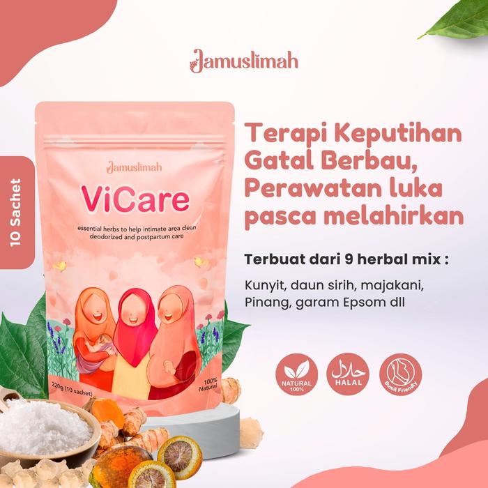 Gambar ViCare Jamu Keputihan Perawatan miss V Bersalin Pasca Lahiran Jamuslimah Ratus Pospartum Ibu Hamil - Vicare + Alat dari Jamuslimah Kota Depok Tokopedia