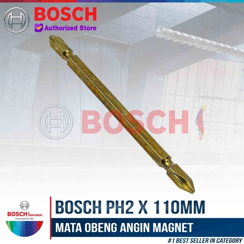 Bosch Screwdriver Magnetic PH 2 x 110 MM Mata Obeng Angin Magnet 1 PCS 2