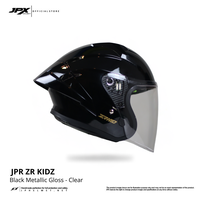 Gambar Helm Half Face Anak Pria Wanita Harian Motor SNI Tebal Nyaman JPR ZR KIDZ Solid - Black Metallic - Visor Clear, M dari JPX HELMET Kab. Tangerang 2 Tokopedia