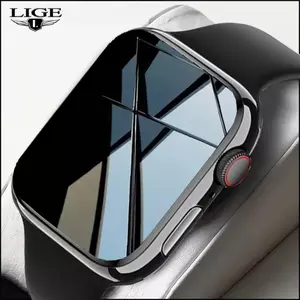 LIGE Jam Tangan Pintar Pria wanita Layar Sentuh Penuh Jam Tangan Olahraga Tahan Air Pelacak Kebugaran smart watch