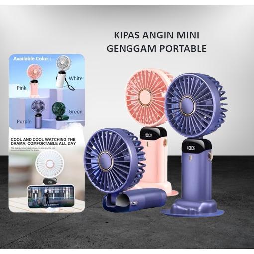 Kipas Angin Mini Portable 10000mAh Kipas Genggam LED Display - Shop ...