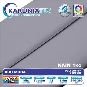 Kain Polycotton Comfort | Abu Muda | Karunia Textile