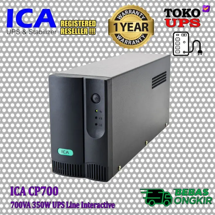 UPS ICA CP700 700VA 350W UPS TKDN Terlaris