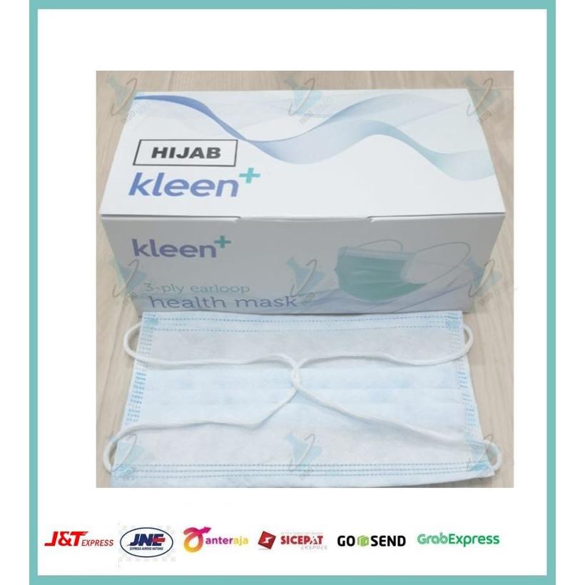 Masker Kleen + Hijab Medis 3 ply