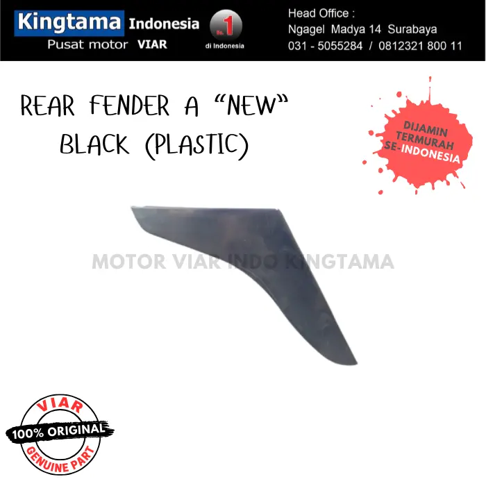 Gambar REAR FENDER ATAU SLEBOR BELAKANG VIAR RODA TIGA 150CC /200CC - Rear Fender A dari MOTOR VIAR INDONESIA Kota Surabaya 4 Tokopedia