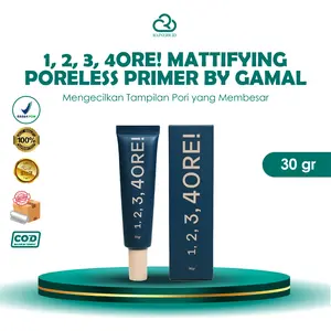 Gamal Men 1,2,3,4ORE! Mattifying Poreless Primer Menyamarkan Pori-Pori dan Oil Control 30 gr