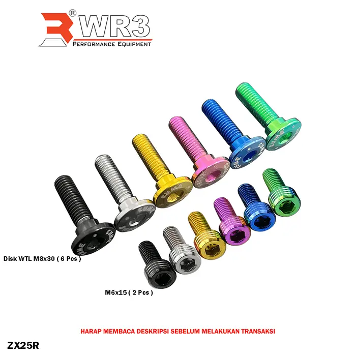Gambar Baut Titanium WR3 Footstep Ori Depan ZX25R Ninja 250 FI H2 150RR Z800 Z1000 ER6 / CBR 600 / R25 - ZX25R, Hitam dari WR3 Kota Administrasi Jakarta Barat 2 Tokopedia