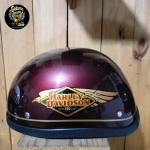 Helm Cetok Harley Davidson - Kustom Version, Custom Gambar Bebas