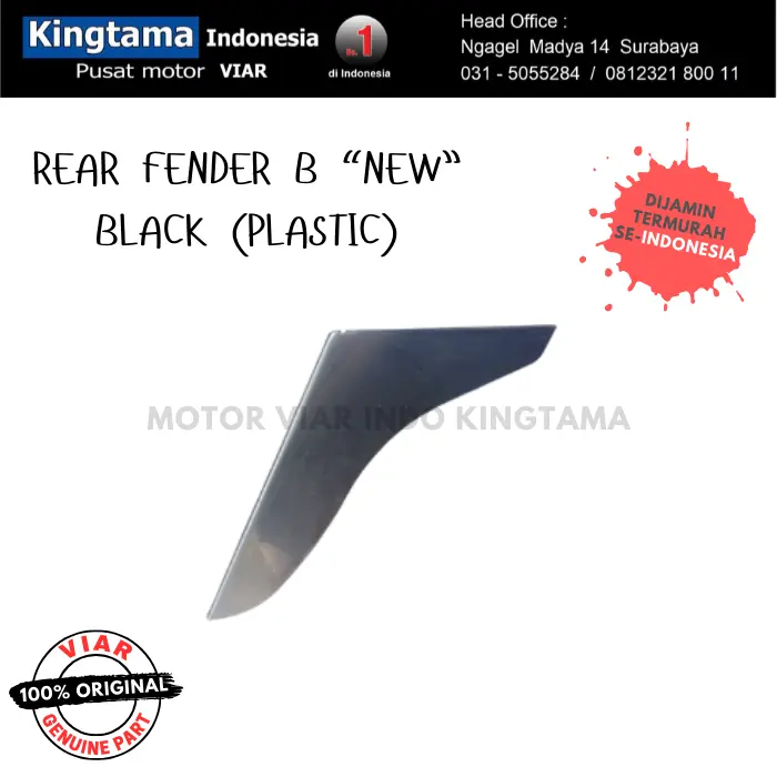 Gambar REAR FENDER ATAU SLEBOR BELAKANG VIAR RODA TIGA 150CC /200CC - Rear Fender A dari MOTOR VIAR INDONESIA Kota Surabaya 3 Tokopedia