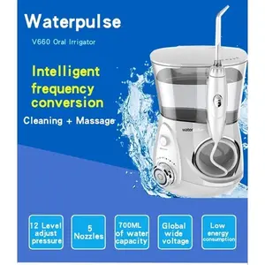Waterpulse Dental Flosser Alat Semprot Pembersih Gigi 700ml - V660 Alat Untuk Membersihkan Plak Sela-sela Gigi yang Lebih Aman Bagi Gusi