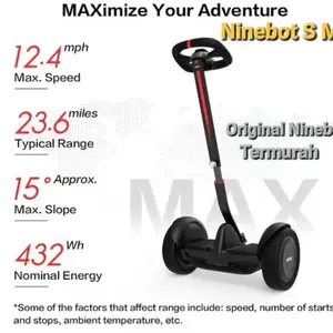 Segway Ninebot SMax Self Balancing Hoverboard Skuter Elektrik