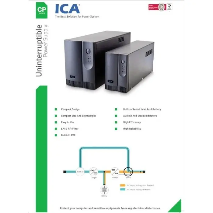 UPS ICA CP700 700VA 350W UPS TKDN Terlaris