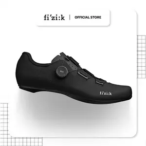 Sepatu Sepeda Road Bike Fizik Tempo Decos Carbon Wide Shoes - Black / Black