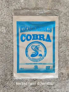 kertas bungkus nasi coklat isi 40 lembar (MEREK RANDOM)