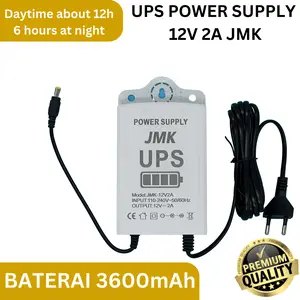 Mini UPS Power Supply 12V 2A backup Router Modem CCTV 12V 3600mah