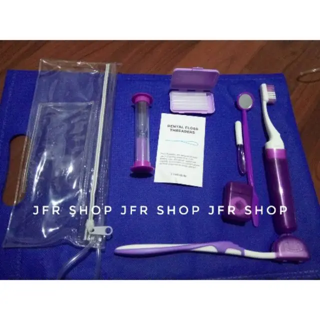 Sikat gigi set Ortho dontic kit isi 8 , paket sikat gigi behel , alat kebersihan gigi