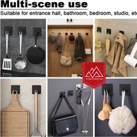 Gambar Gantungan Baju Gantungan Dinding Dapur Kamar Mandi Adhesive Wall Hook Hanger Stainless Steel - SILVER dari Toso Mart Kota Administrasi Jakarta Pusat 5 Tokopedia