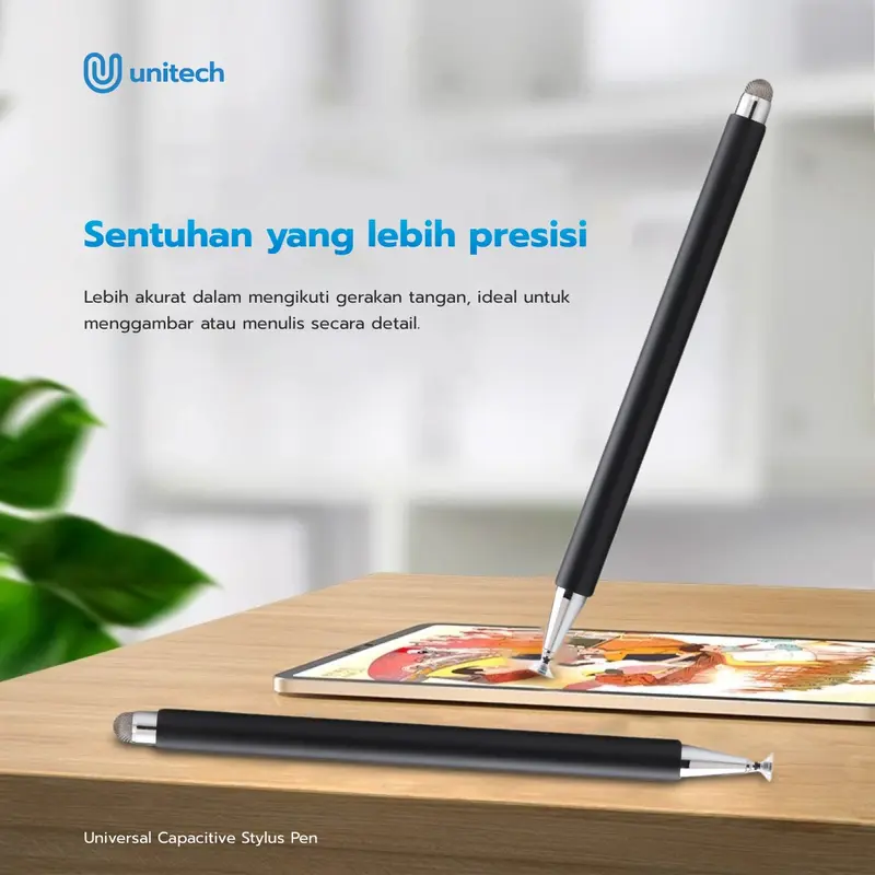 Unitech Stylus Pen Universal 2 in 1 Capacitive Touch for Mobile Tablet IOS Android Phone 3