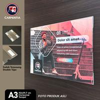 Gambar Carpentia | Bingkai Akrilik Tempel Dinding - Tempat Brosur Poster Flyer Sign - ukuran A3 - A3 Horizontal dari Carpentia Indonesia Kota Tangerang Selatan 3 Tokopedia