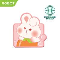 Gambar ROBOT Mousepad RP07 Bentuk Kelinci Lucu Material PU Anti-Slip Original - Warna Warni dari Blisatu.id Kota Administrasi Jakarta Pusat 2 Tokopedia