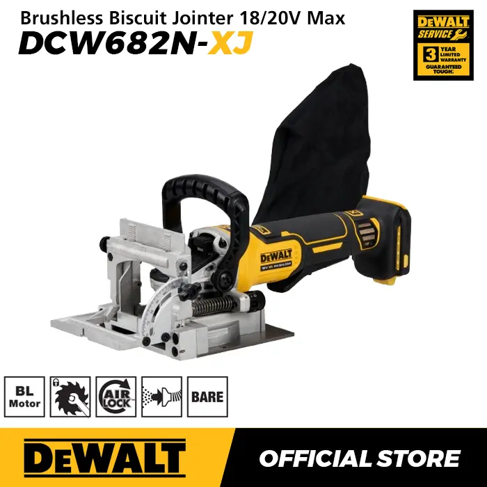 Dewalt Brushless Biscuit Jointer 18/20V Max DCW682N-XJ
