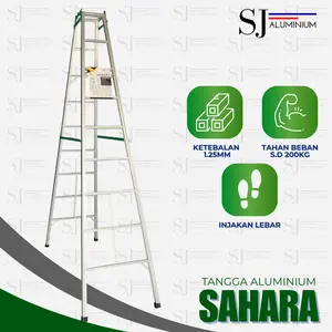 Tangga SAHARA - Tangga Aluminium - Tangga Lipat Aluminium / Tangga Multifungsi JUMBO - 300 CM / 3 M / Hijau