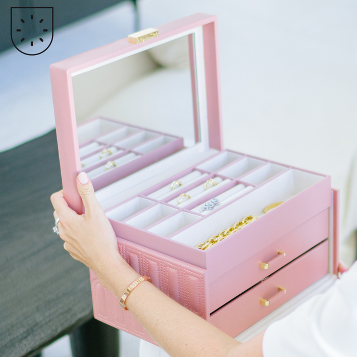 Gambar BILLSTONE Amour Large Rose Gold Jewelry Box Jewelry Case  | Kotak Perhiasan dari BILLSTONE OFFICIAL Kota Administrasi Jakarta Pusat Tokopedia