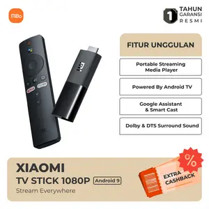 Xiaomi Mi TV Stick Android 1080P – Streaming Smart TV Full HD, Garansi Resmi