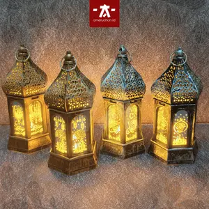 Lentera LED Kubah Ramadhan Lampion Dekorasi Souvenir Idul Fitri Kado Hadiah  Pajangan Lampu