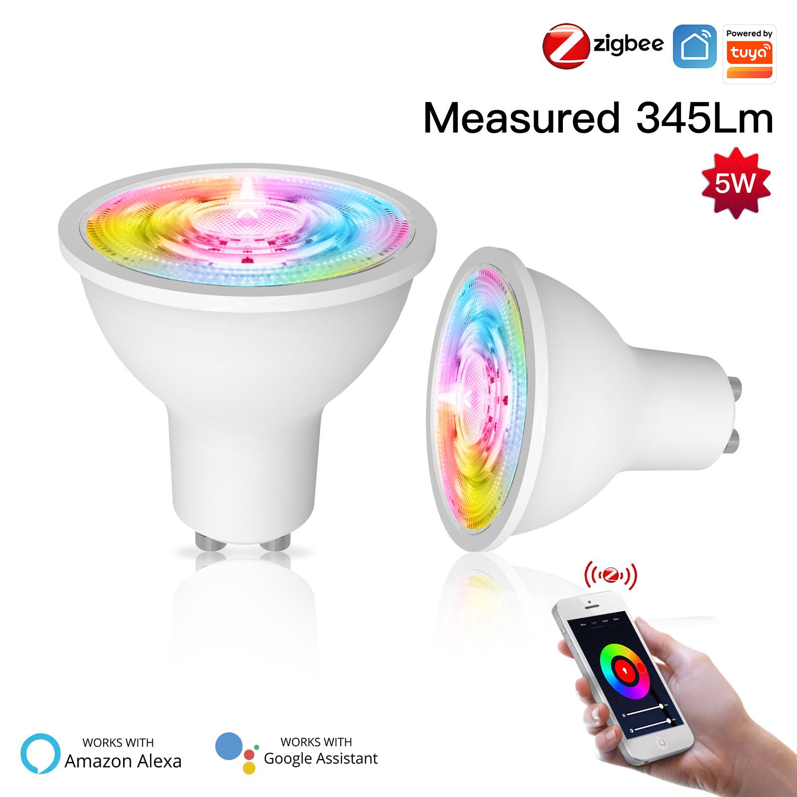 Smart Light eWelink Zigbee Bulb Support Alexa Google Voice Control GU10