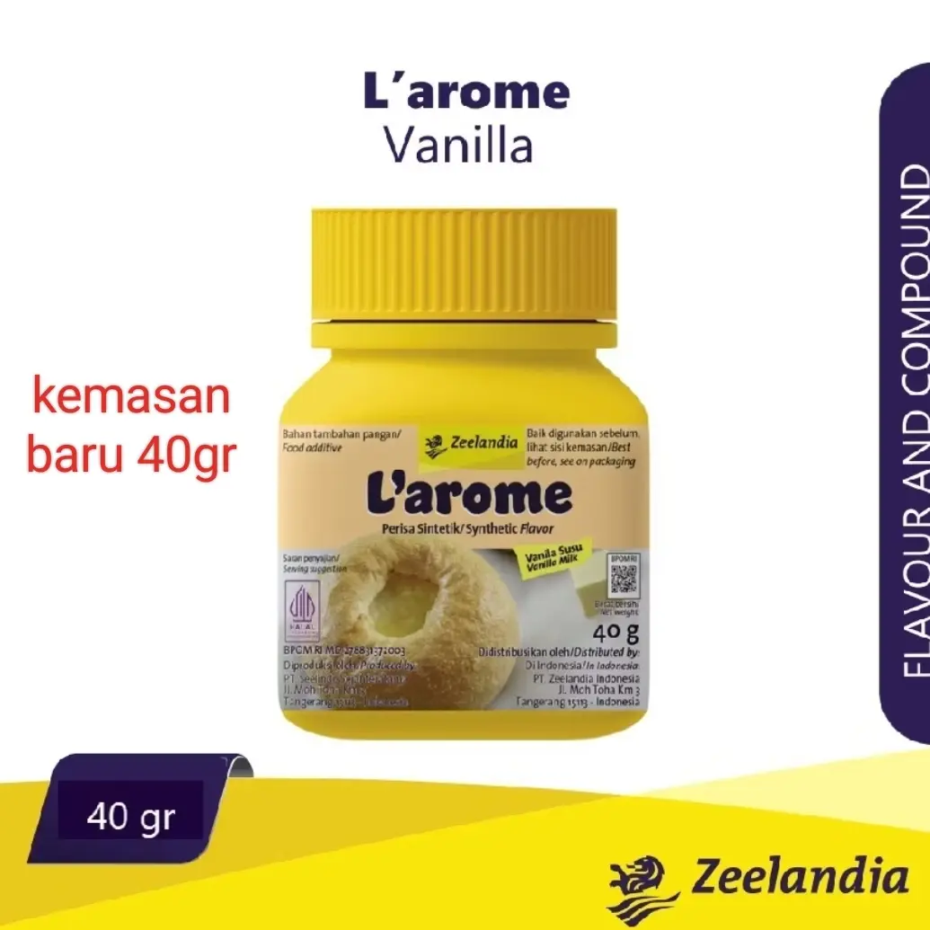 larome vanilla susu 40gr/larome vanilla milk 40g
