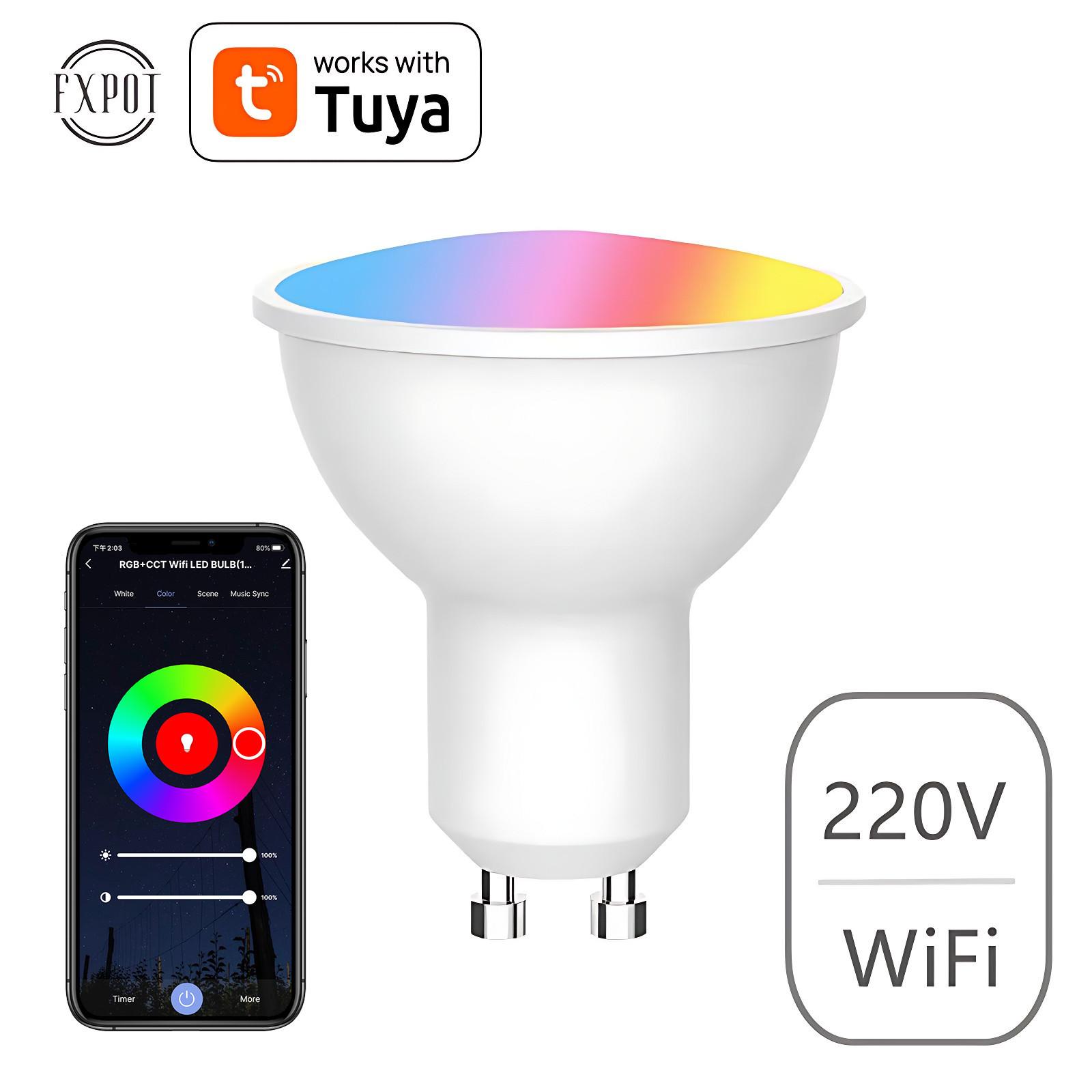 Smart Light eWelink Zigbee Bulb Support Alexa Google Voice Control GU10
