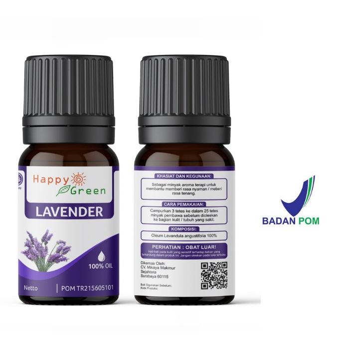 Gambar Lavender Essential Oil (Minyak Lavender) 10 ml 100% Pure Imported USA dari Happy Green Garden - JKT Kota Surabaya Tokopedia
