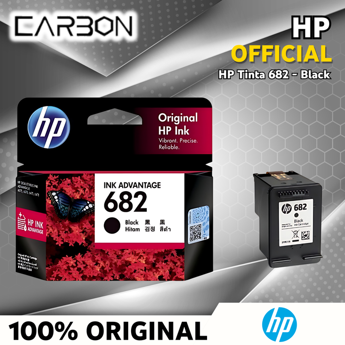 Gambar Tinta Printer HP 682 Black Hitam Original Ink 1216 2335 2336 2337 2775 dari Carbon Official Store Kota Administrasi Jakarta Pusat Tokopedia