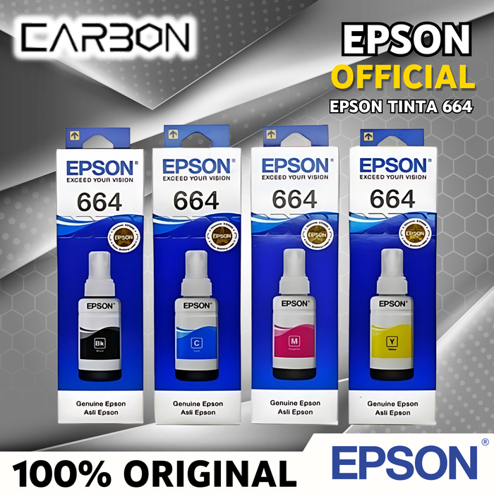 Gambar EPSON Tinta 664 T664 Printer L360 L220 L350 L120 L121 Original - Black dari Carbon Official Store Kota Administrasi Jakarta Pusat Tokopedia