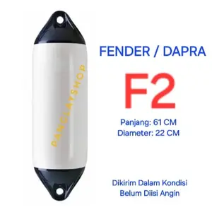Fender F2 / Dapra / Bumper PVC untuk Kapal / Perahu Boat Ukuran F 2