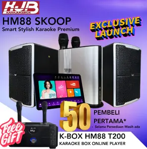 Paket Karaoke KJB HM88 SKOOP Smart Stylish Karaoke Premium Music and Cinema