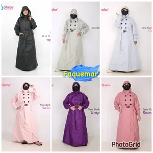 Jas Hujan Sheba Barkhiya Jas Hujan muslimah, POLOS Series