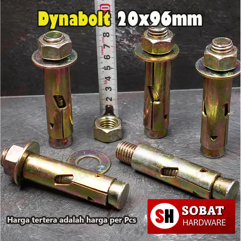 Dynabolt M20x96 Kuning 7532/ Baut Beton / Dyna bolt / Anchor Bolt M20 x 96- 20X96 0