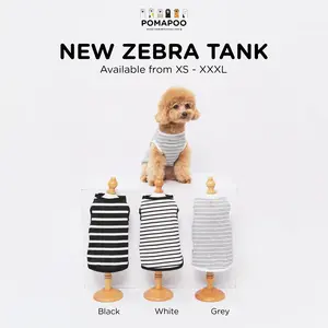 Baju Kucing dan Baju Anjing Premium Berkualitas "ZEBRA TANK"