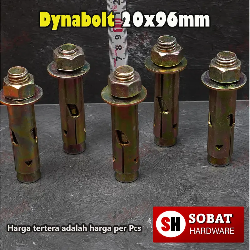Dynabolt M20x96 Kuning 7532/ Baut Beton / Dyna bolt / Anchor Bolt M20 x 96- 20X96 1
