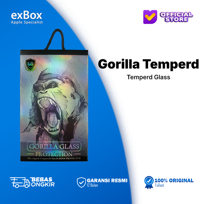 Gambar GORILLA Tempered Glass iPhone - iP 14 Pro Max dari exBox Apple Specialist Kota Administrasi Jakarta Selatan Tokopedia