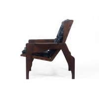 Gambar Lounge Chair / Kursi Malas - DJALOU - Walnut - Doff Finish - Hitam dari kaisugih Kab. Bandung 1 Tokopedia
