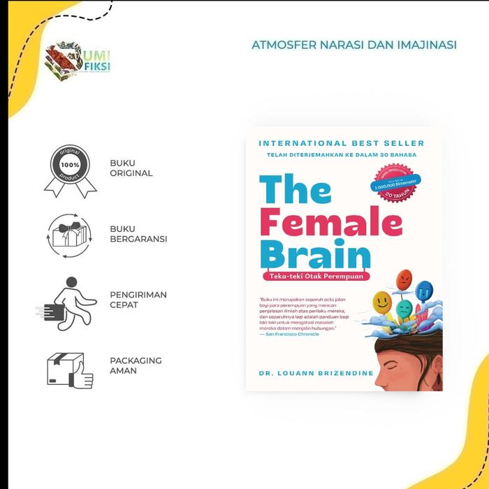 Gambar [ PROMO ] BUKU PENGEMBANGAN DIRI - THE FEMALE BRAIN BY Louann Brizendine - BUMIFIKSI dari Bumifiksimedan001 Kota Medan Tokopedia