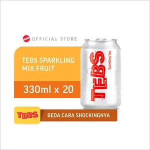 TEBS Sparkling Soda Mix Fruit Kaleng / Can 330ml isi 20 pcs