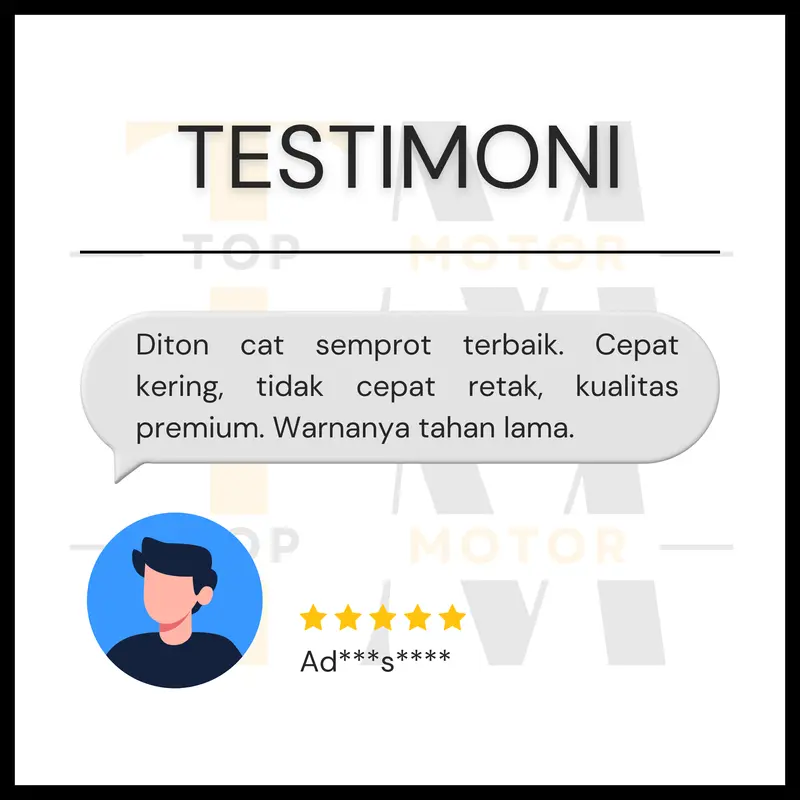 Diton Premium Dashboard Coating (DC 9800 Original Black) | Cat Semprot Pilox Body Kasar Motor - 300 ml 1